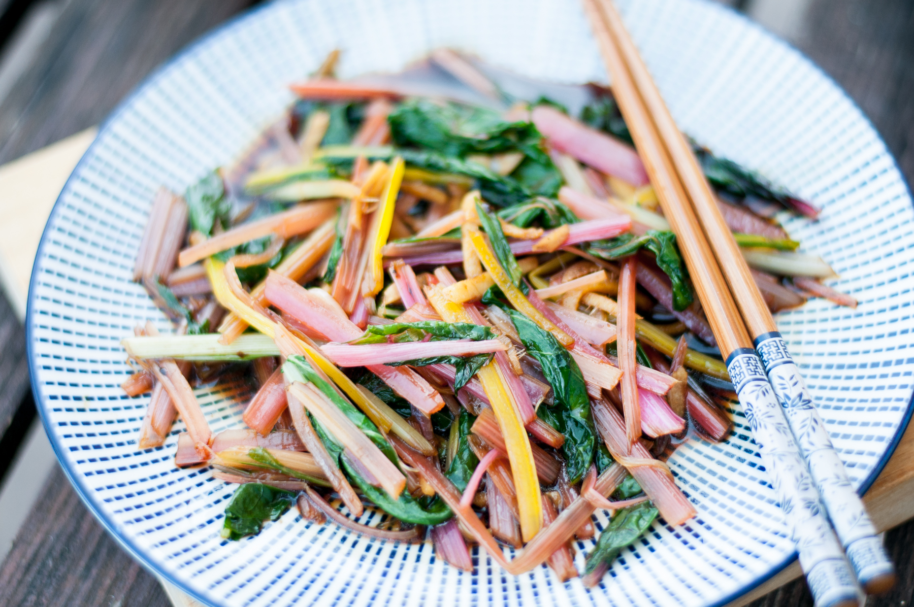 Mangoldové stir-fry