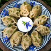 Uzbecké knedlíčky Manti s jehněčím masem