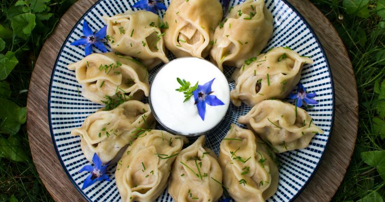 Uzbecké knedlíčky Manti s jehněčím masem